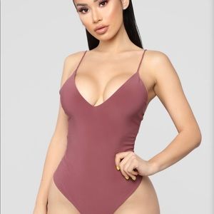Fashion nova Mauve bodysuit